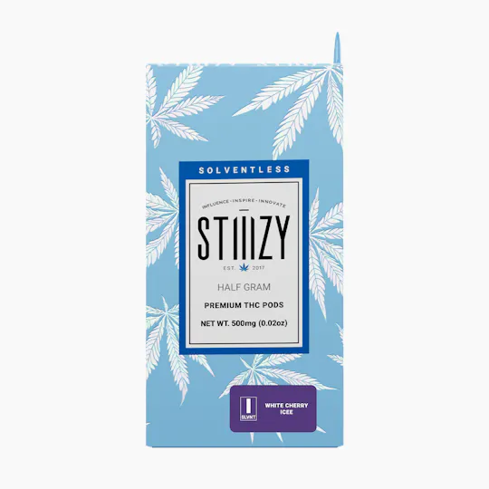 STIIIZY - Vape Cartridge - WHITE CHERRY ICEE .5G Solventless Live Rosin Pod - STIIIZY - 1