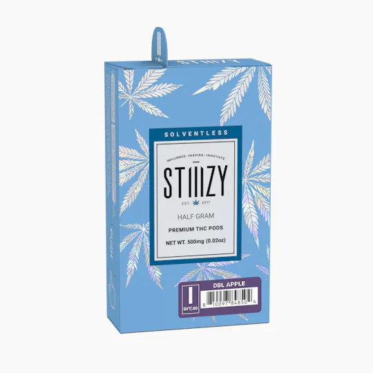 STIIIZY - Vape Cartridge - DBL APPLE .5G Solventless Live Rosin Pod - STIIIZY - 1
