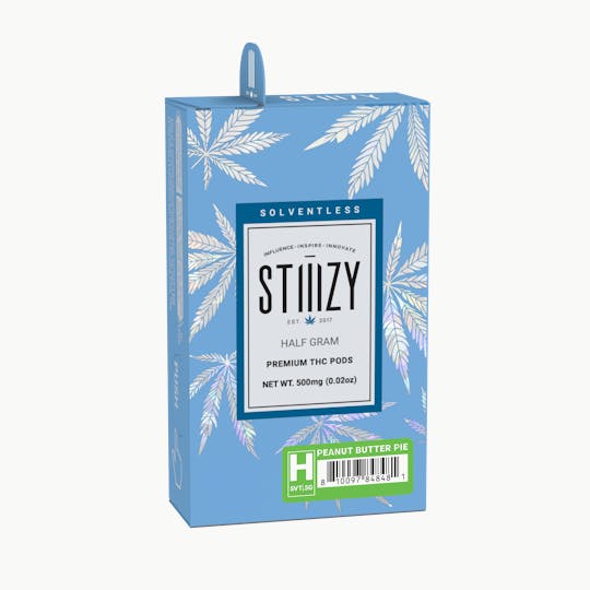 STIIIZY - Vape Cartridge - PEANUT BUTTER PIE .5G Solventless Live Rosin Pod - STIIIZY - 1