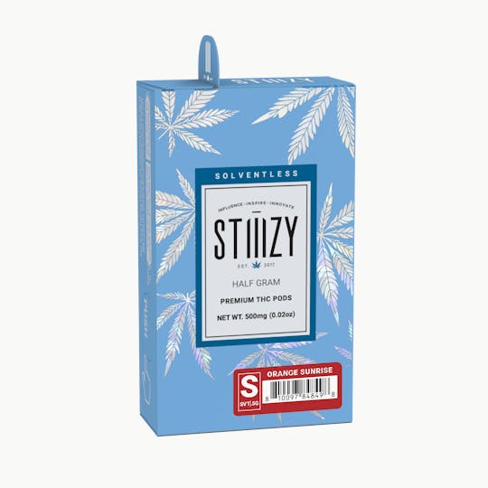STIIIZY - Vape Cartridge - ORANGE SUNRISE .5G Solventless Live Rosin Pod - STIIIZY - 1