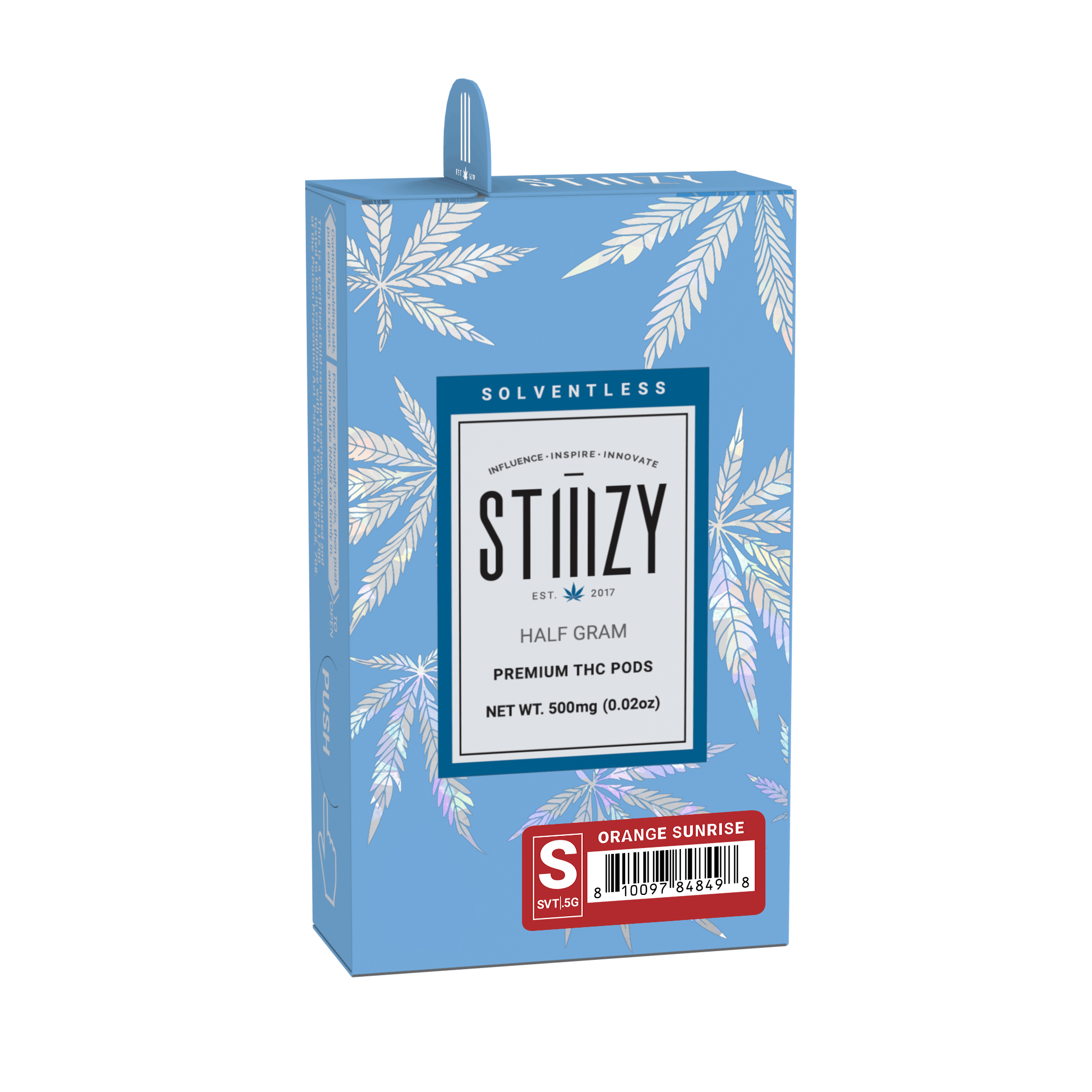 STIIIZY - Vape Cartridge - ORANGE SUNRISE .5G Solventless Live Rosin Pod - STIIIZY - 1