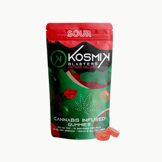 Kosmik Brands - Sour Blaster 100mg - Meteor Melon | MI - 1