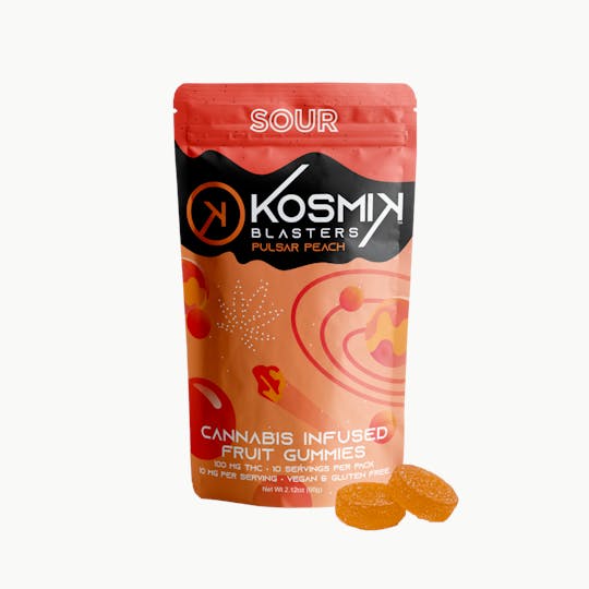Kosmik Brands - Sour Blaster 100mg - Pulsar Peach | MI - 1