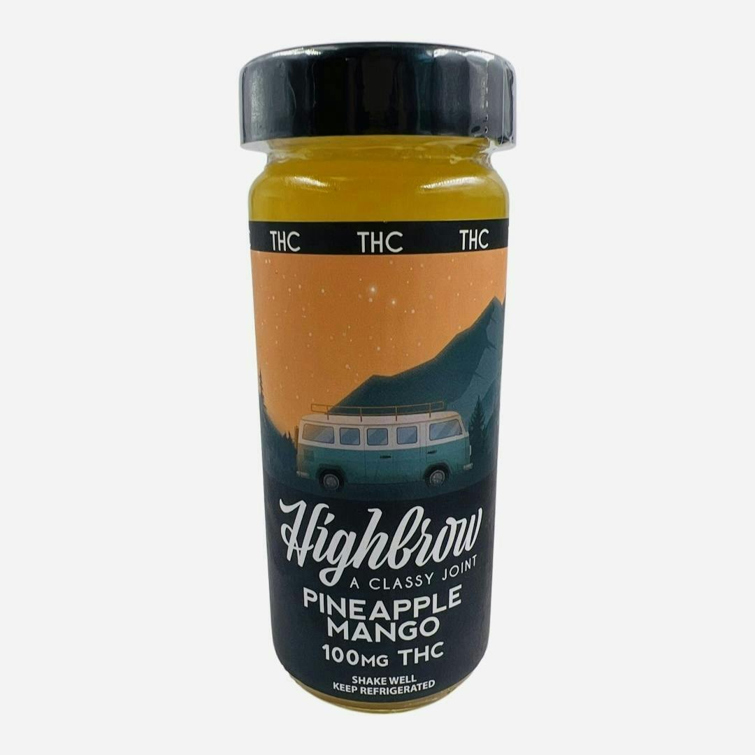 Indico - Highbrow Pineapple Mango 100mg Nano THC Drink - 1