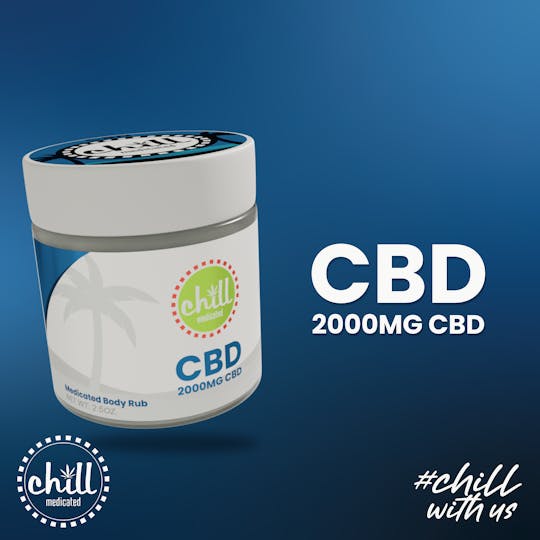 Chill Medicated - 2000mg CBD | CBD Body Rub | Chill Medicated | REC - 1