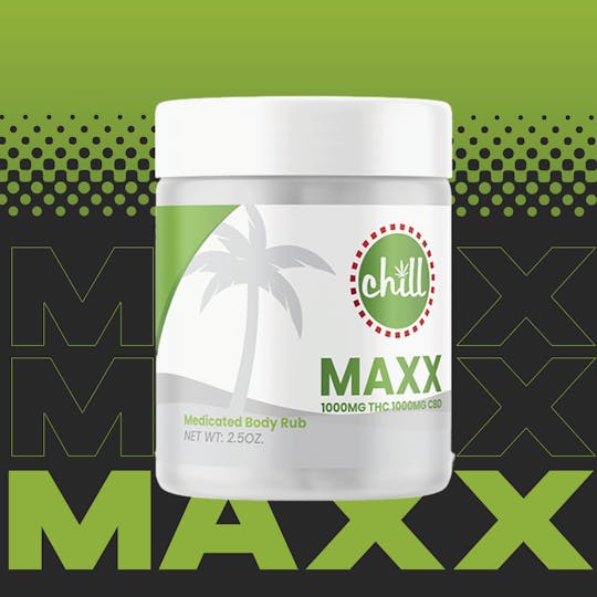 Chill Medicated - 1000mg THC : 1000mg CBD | MAXX Body Rub | Chill Medicated | MED - 1