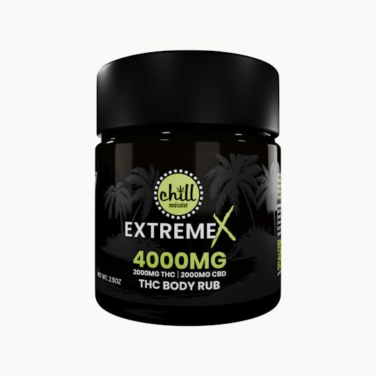 Chill Medicated - 2000mg THC : 2000mg CBD | EXTREME X Body Rub | Chill Medicated | REC - 1