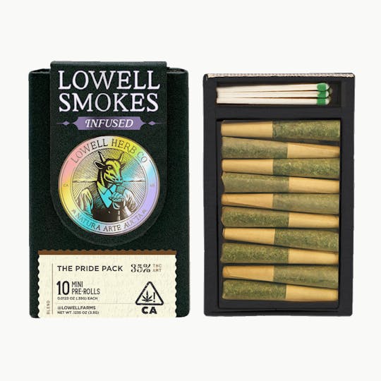 Lowell Herb Co. - Lowell Smokes | 3.5g Infused Quicks Pre-Roll Pack | The Pride Pack - 1