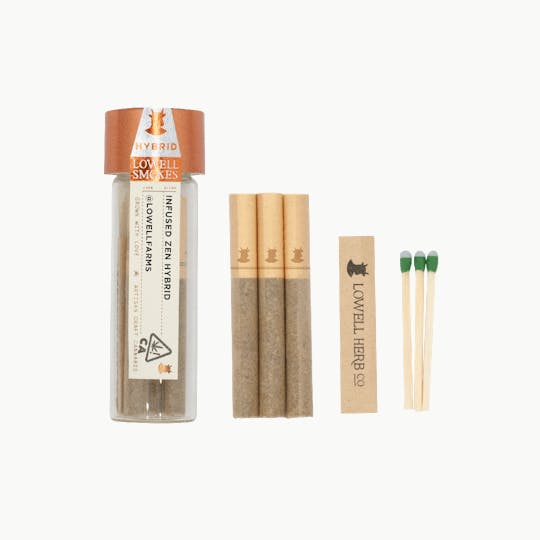 Lowell Herb Co. - Lowell Smokes | 2.1G 3pk Infused | The Zen Hybrid - 1