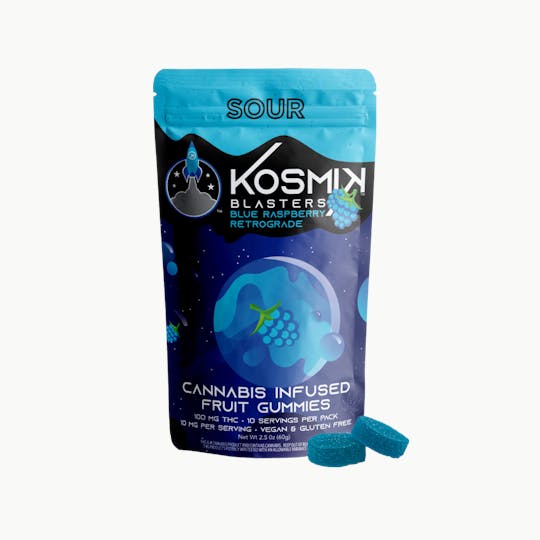 Kosmik Brands - Sour Blaster 100mg - Blue Raspberry Retrograde | NV - 1
