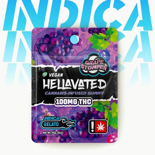 Hellavated - Grape Stomper (1pc) Gummiez 100mg - 1