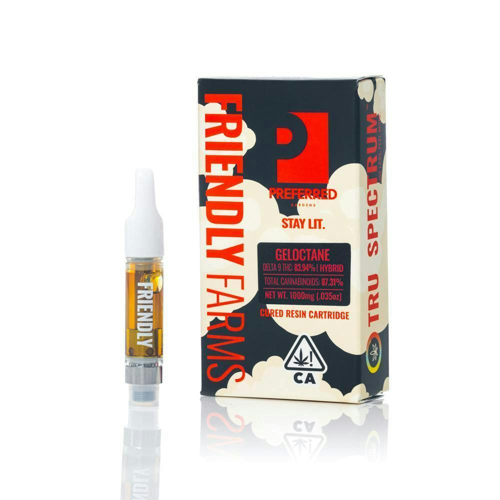 Friendly Brand - Friendly Brand x Preferred Gardens | Geloctane | Cured Resin Cartridge | 1g - 1