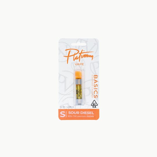 Platinum Vape - Platinum Vape Sour Diesel (Sativa) 510 thread cartridge 1g - 1