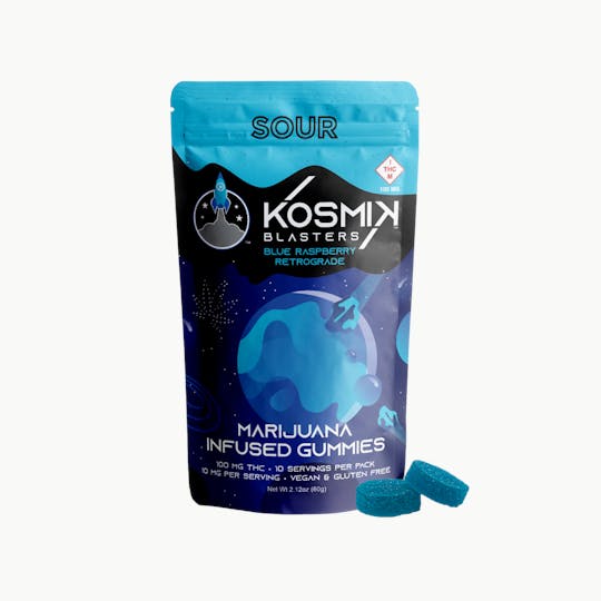 Kosmik Brands - Sour Blaster 100mg - Blue Raspberry Retrograde | MO - 1