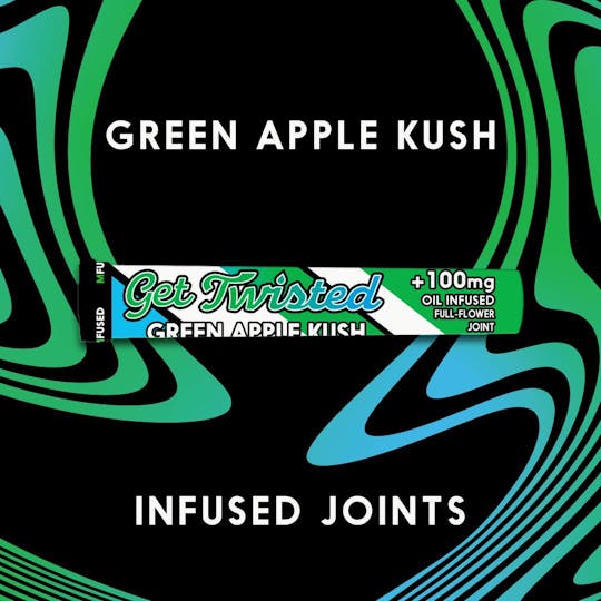 MFused - TWISTED Infused Pre-roll: Green Apple Kush - 1
