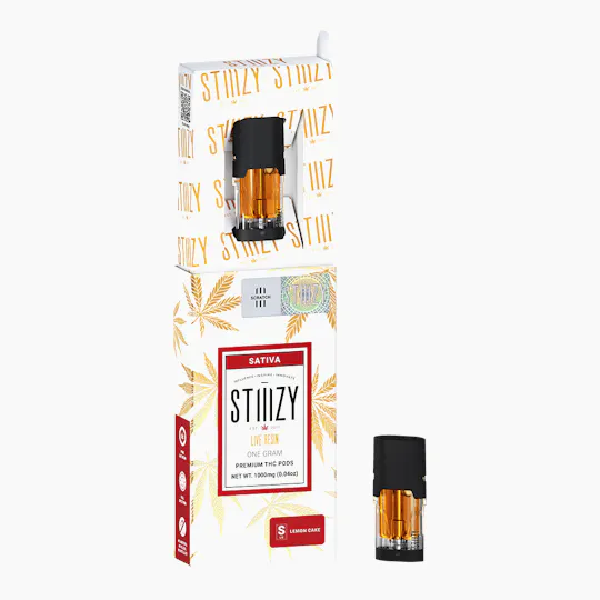 STIIIZY - Vape Cartridge - LEMON CAKE 1G Live Resin Pod - STIIIZY - 1