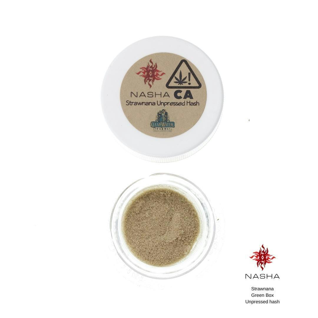 NASHA - Strawnana Green Unpressed 1.2g Hash (Clear Water Farms) - 1