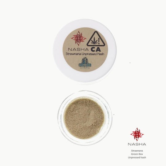 NASHA - Strawnana Green Unpressed 1.2g Hash (Clear Water Farms) - 1