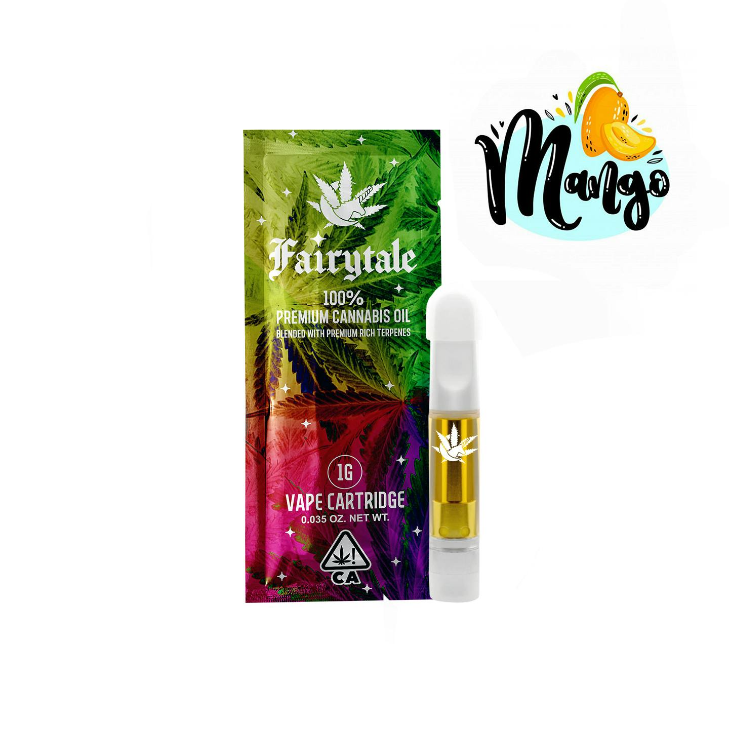 Fairytale - FAIRYTALE | 1 Gram Premium Oil Vape Cartridge- "Mango" - 82% THC - 1