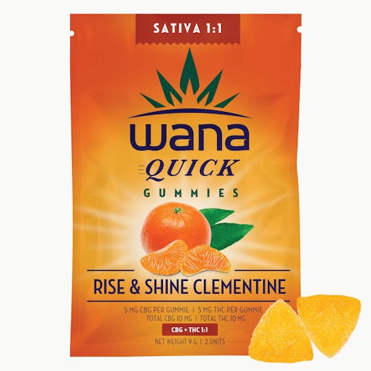 Wana Canada - Wana Quick CBG Rise & Shine Clementine 1:1 Sativa - 1
