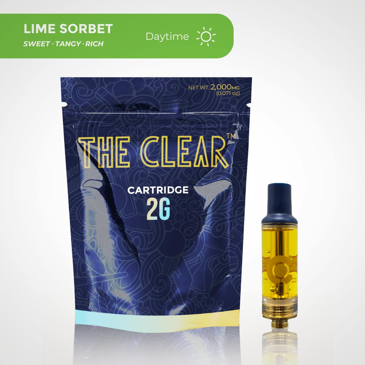 CLEAR Brands - The CLEAR Original Cartridge 2000mg | Lime Sorbet - 1