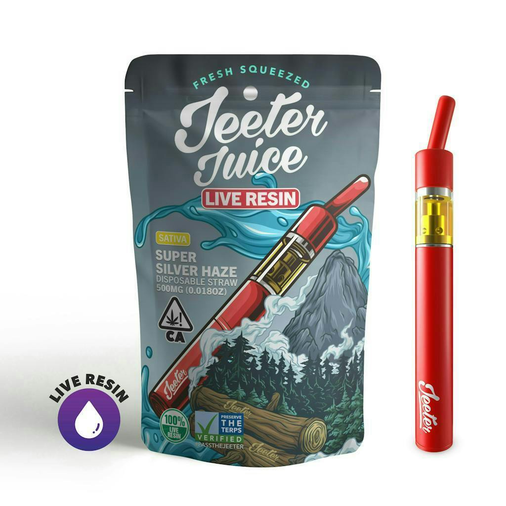 Jeeter - Jeeter | Super Silver Haze | Live Resin Straw Disposable | 0.5g - 1