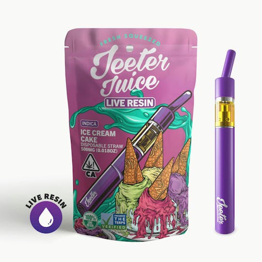 Jeeter - Jeeter Juice Disposable Live Resin Straw - Ice Cream Cake - 1