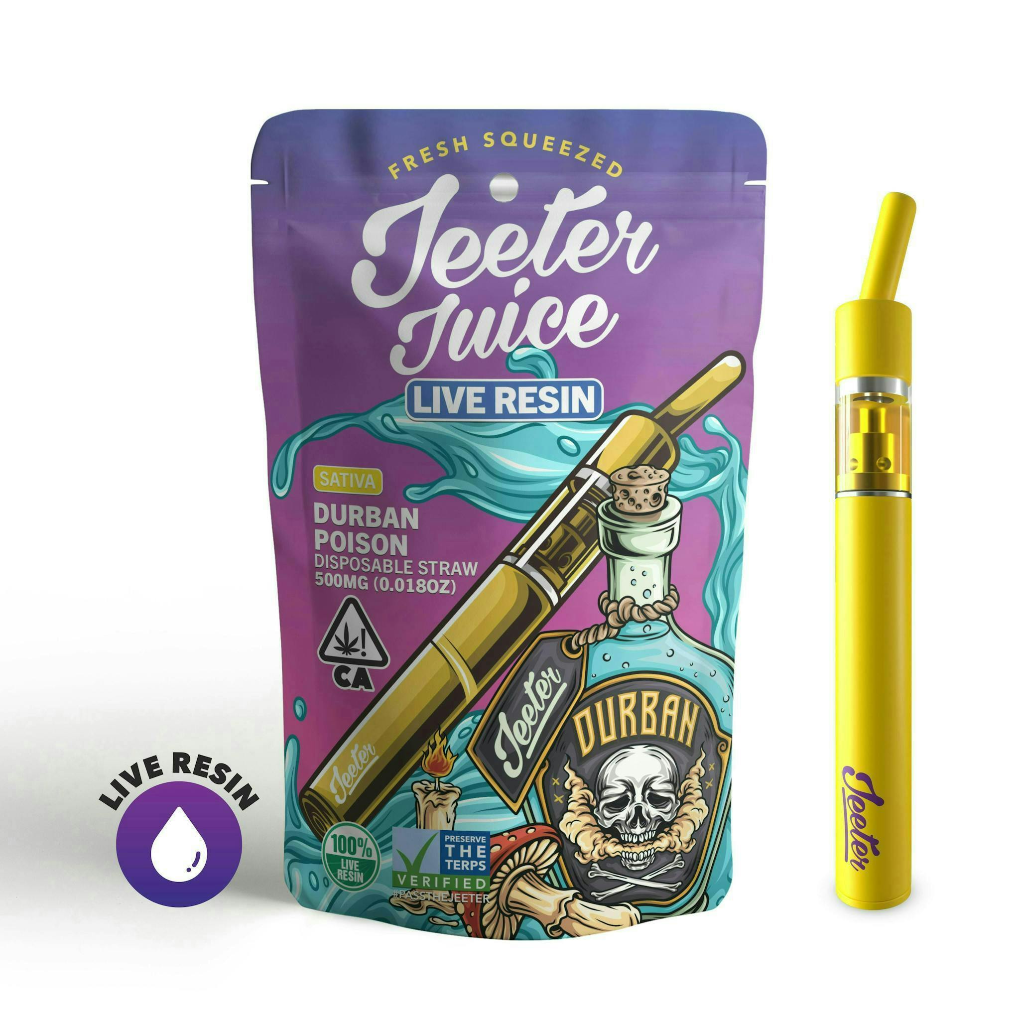 Jeeter - Jeeter | Durban Poison | Live Resin Straw Disposable | 0.5g - 1