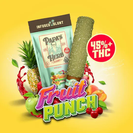 Papa's Herb - Fruit Punch | Diamond Infused Blunt | 2g - 1