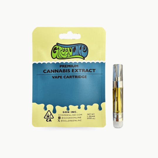 Greenline - Blue Raspberry - Vape Cart - 1G - 1