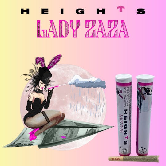 Heights Flower - HEIGHTS Lady ZAZA - 1g Pre-Roll Indoor Flower - 1