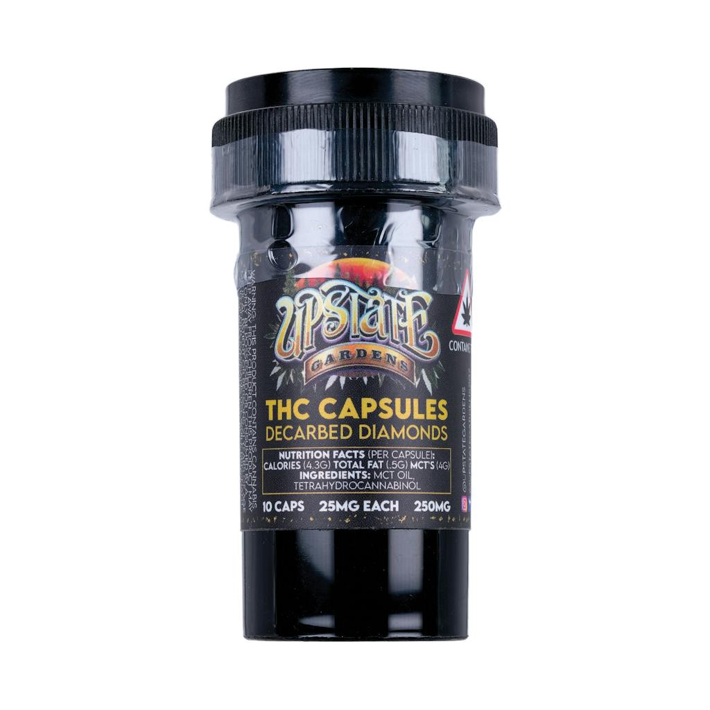 250mg Capsules Decarbed Diamonds Upstate Gardens