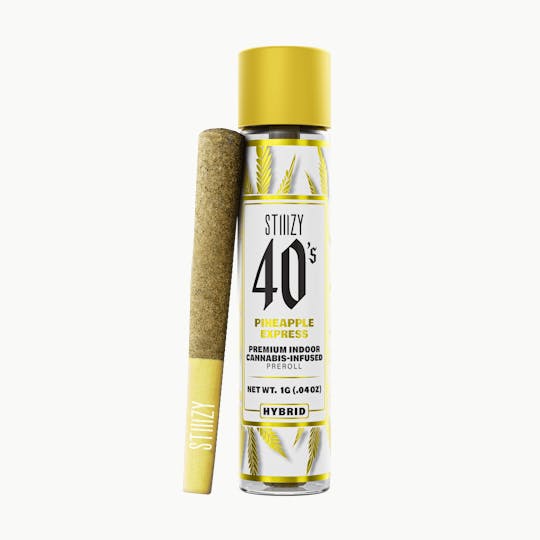 STIIIZY - - PINEAPPLE EXPRESS - 1G 40's Infused Preroll - 1