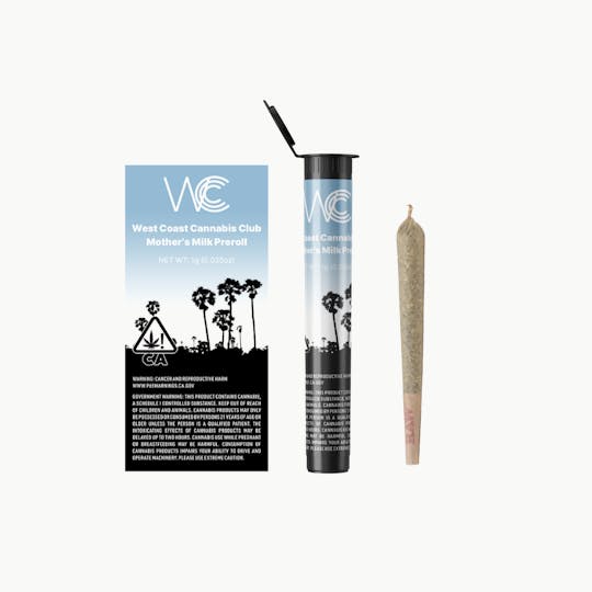 West Coast Cannabis Club - WCCC | Mother's Milk Preroll - 1