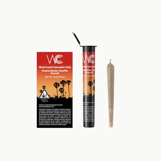 West Coast Cannabis Club - WCCC | Peanut Butter Soufflé Preroll - 1