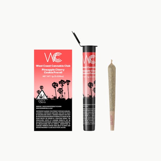 West Coast Cannabis Club - WCCC | Pineapple Cherry Cookie Preroll - 1