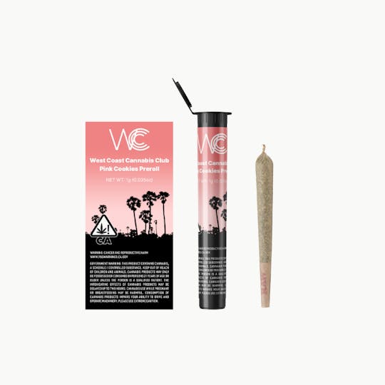 West Coast Cannabis Club - WCCC | Pink Cookies Preroll - 1