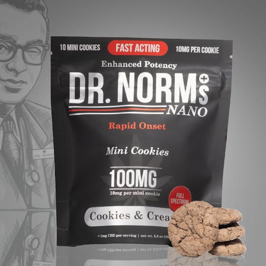 Dr. Norm's - Cookies & Cream Fast-Acting Nano 10mg Cookies - 1