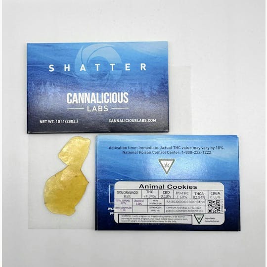 Cannalicious Labs - Animal Cookies Shatter - 1