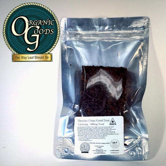Organic Goods - OG Chocolate Crispy Cereal Treat w/Hash Rosin & Premium Concentrate 200 MG - 1