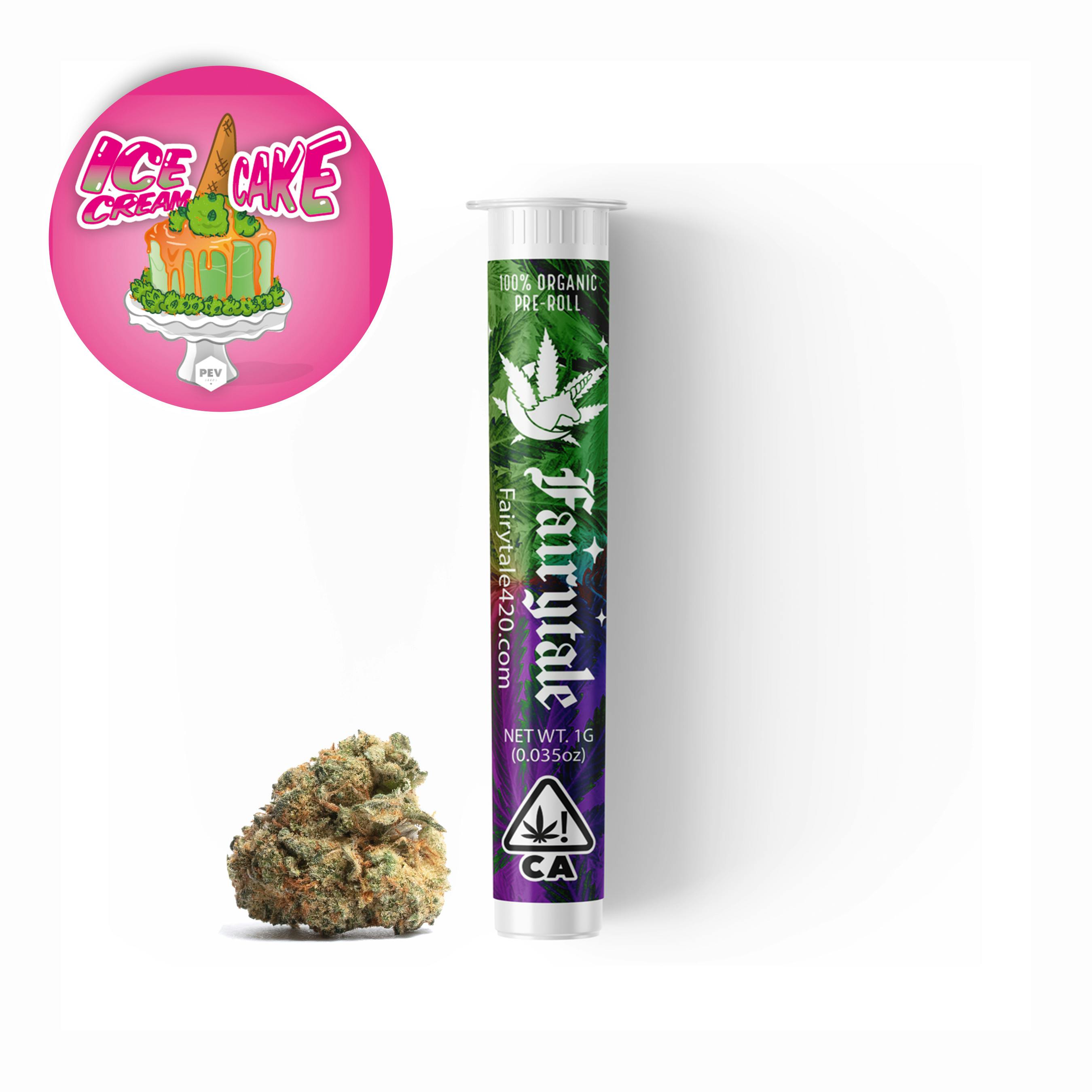 Fairytale - Fairytale 1 Gram Premium Pre-roll "Ice Cream Cake" (INDICA) 26% THC - 1