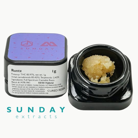 Sunday Extracts - 1g Concentrate Runtz - 1