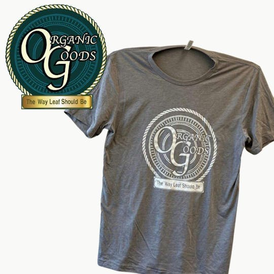 Organic Goods - Organic Goods NEW Gray with White Logo T-Shirt - 1