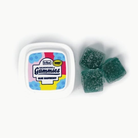 Tribe - Solventless Gummies - Sour Blue Raspberry - Indica - 33mg/piece 363mg Total - 1
