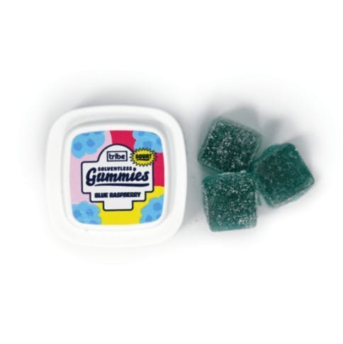 Tribe - Indica | Sour Blue Raspberry Solventless Gummies | 363mg | 11ct | 33mg/ea - 1