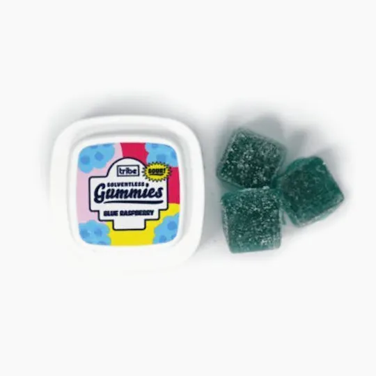 Tribe - Indica | Sour Blue Raspberry Solventless Gummies | 363mg | 11ct | 33mg/ea - 1
