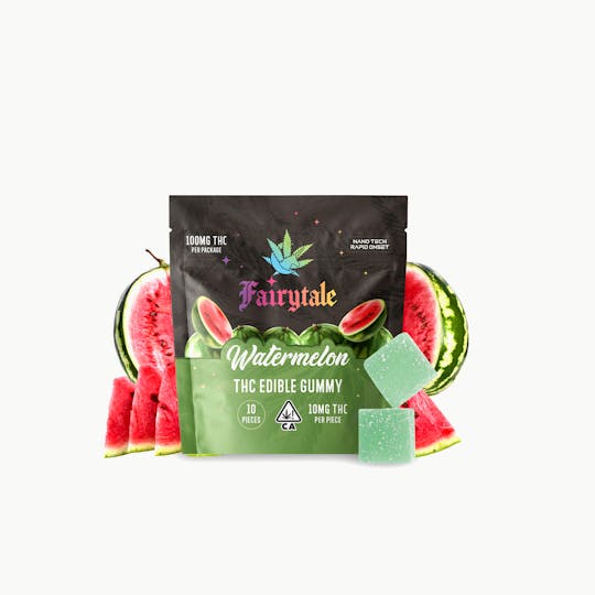 Fairytale - FAIRYTALE EDIBLES | "Watermelon" 100MG Total, 100% VEGAN, NANO THC! - 1
