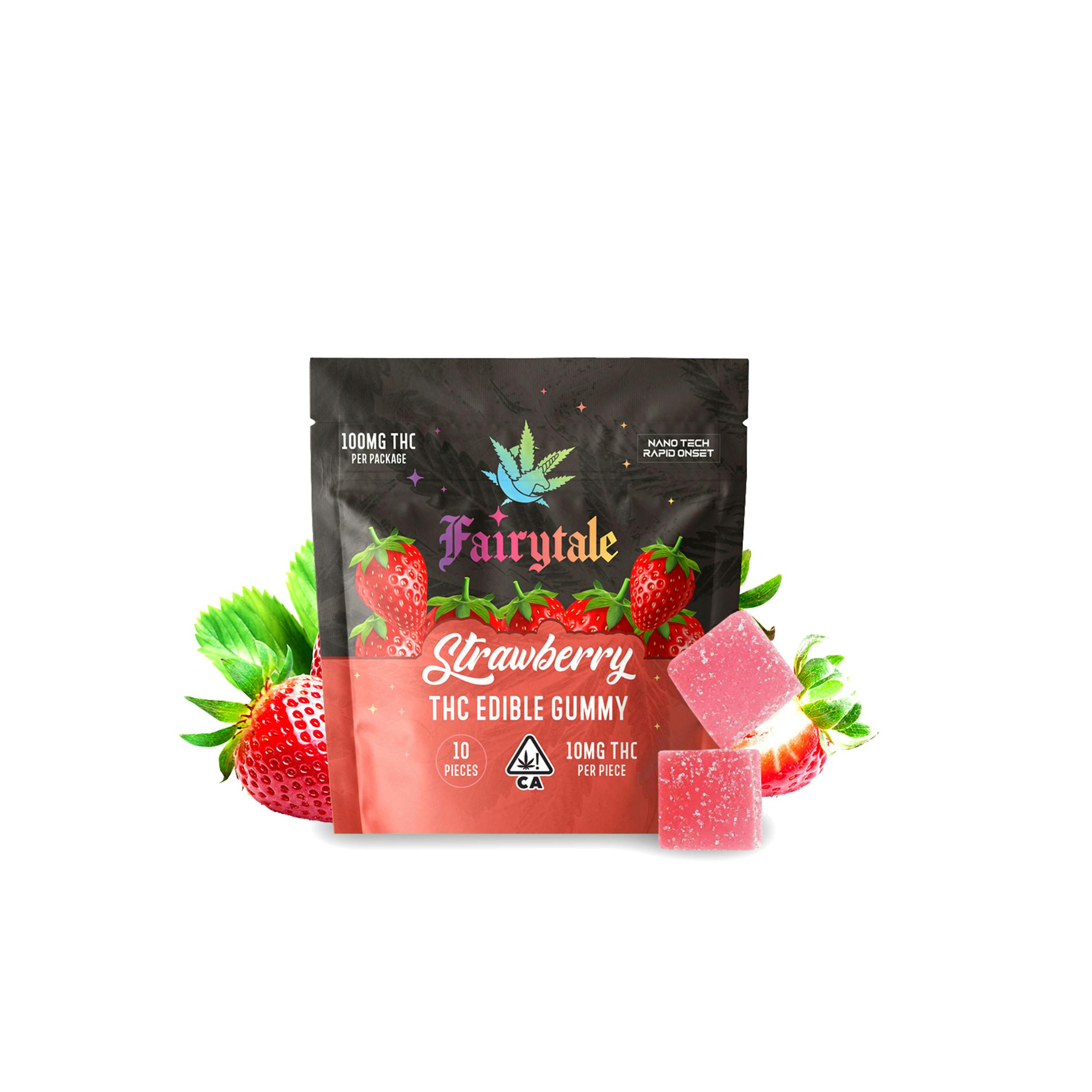Fairytale - FAIRYTALE EDIBLES | "Strawberry" 100MG Total, 100% VEGAN, NANO THC! - 1
