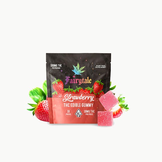 Fairytale - FAIRYTALE EDIBLES | "Strawberry" 100MG Total, 100% VEGAN, NANO THC! - 1