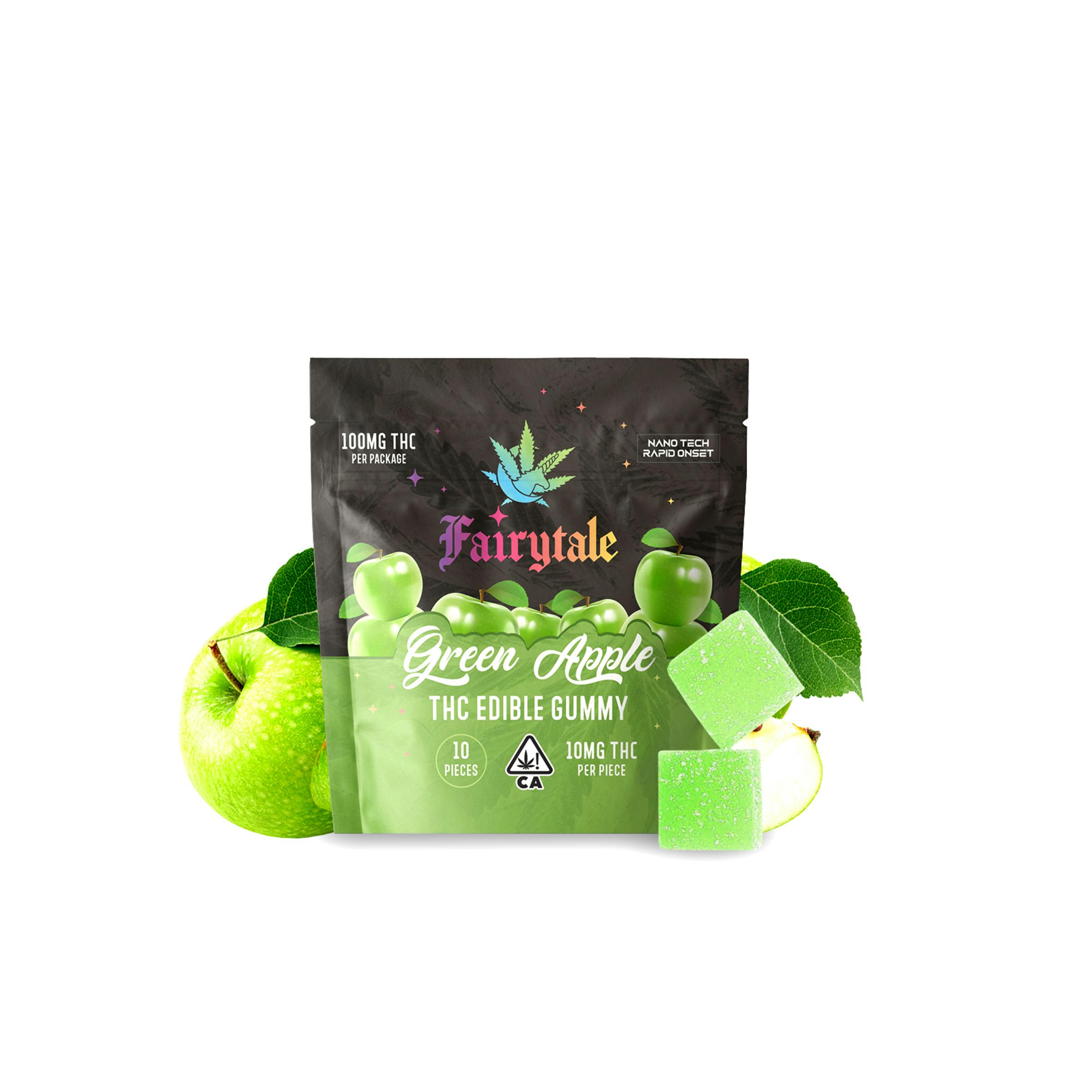 Fairytale - FAIRYTALE EDIBLES | "Green Apple" 100MG Total, 100% VEGAN, NANO THC! - 1